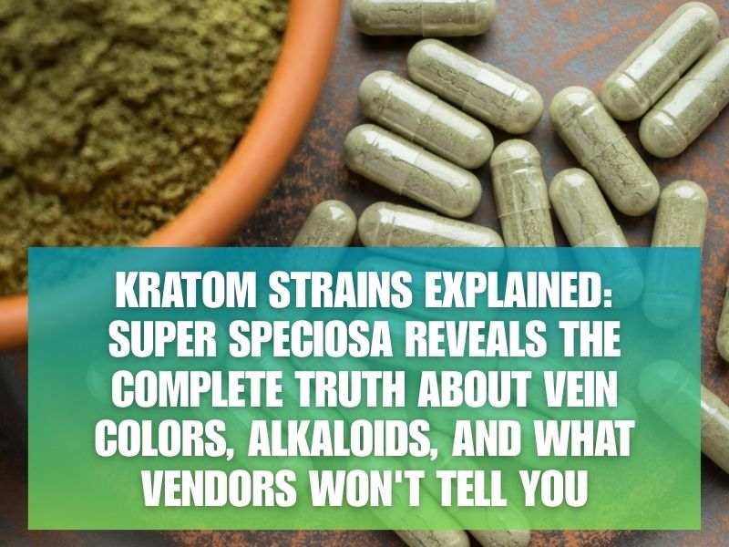 Kratom Strains Explained: Super Speciosa Reveals The Complete Truth About Vein Colors, Alkaloids, and What Vendors Won't Tell You