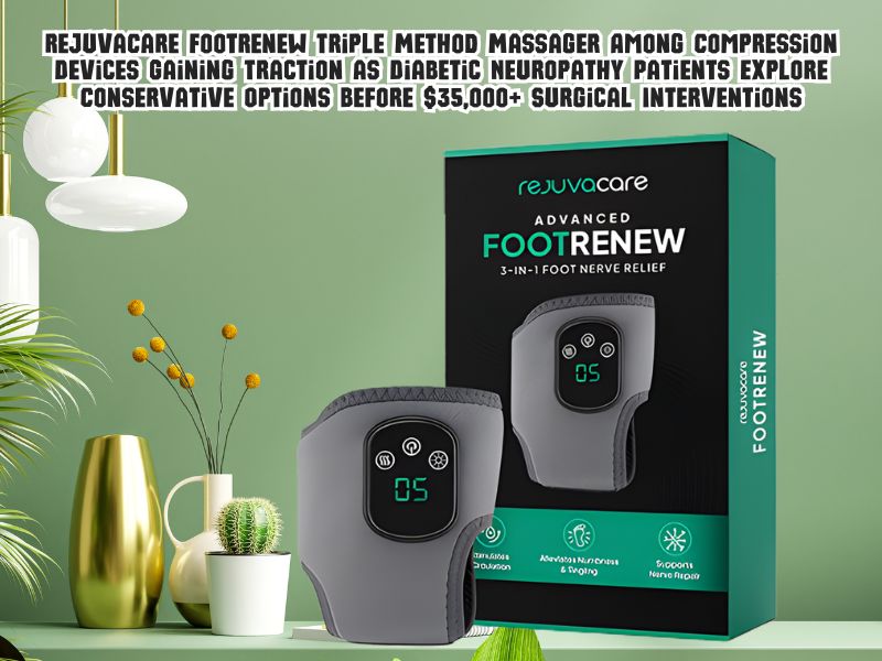 RejuvaCare FootRenew Triple Method Massager Among Compression Devices Gaining Traction as Diabetic Neuropathy Patients Explore Conservative Options Before $35,000+ Surgical Interventions