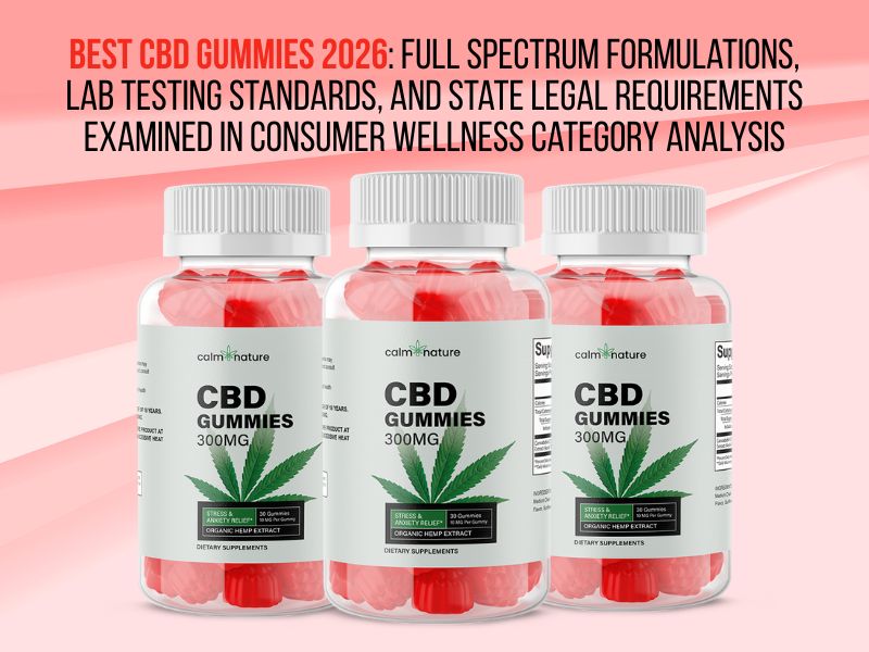 Best CBD Gummies 2026 Consumer Report: Full Spectrum Formulations, Lab Testing Standards, and State Legal Requirements Examined in Consumer Wellness Category Analysis