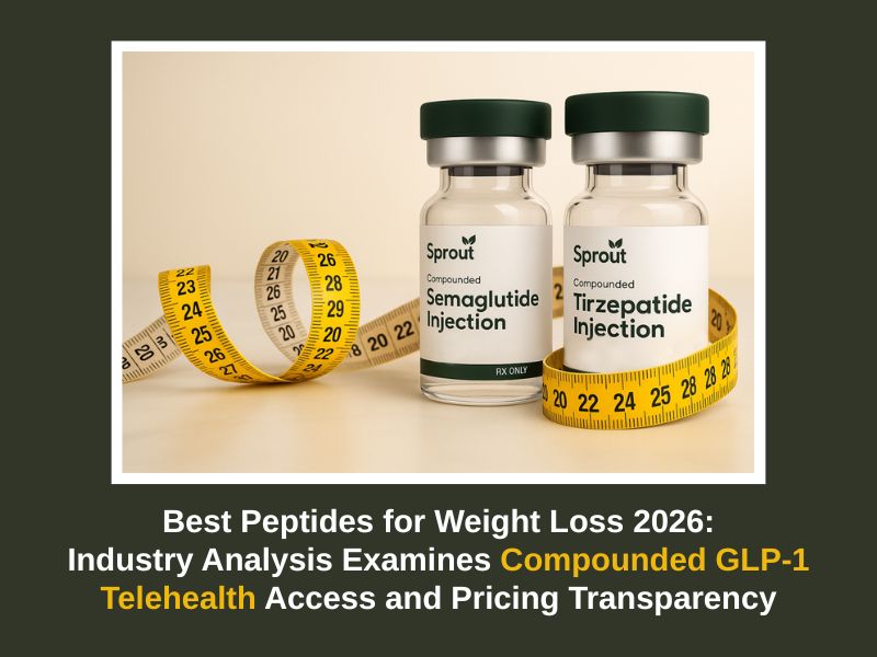 Best Peptides for Weight Loss 2026: Industry Analysis Examines Compounded GLP-1 Telehealth Access and Pricing Transparency