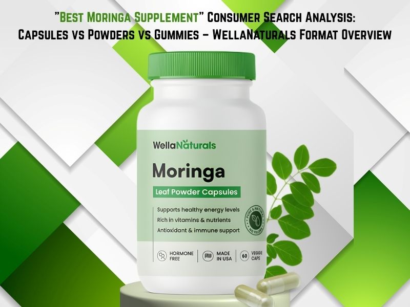 "Best Moringa Supplement" Consumer Search Analysis: Capsules vs Powders vs Gummies – WellaNaturals Format Overview