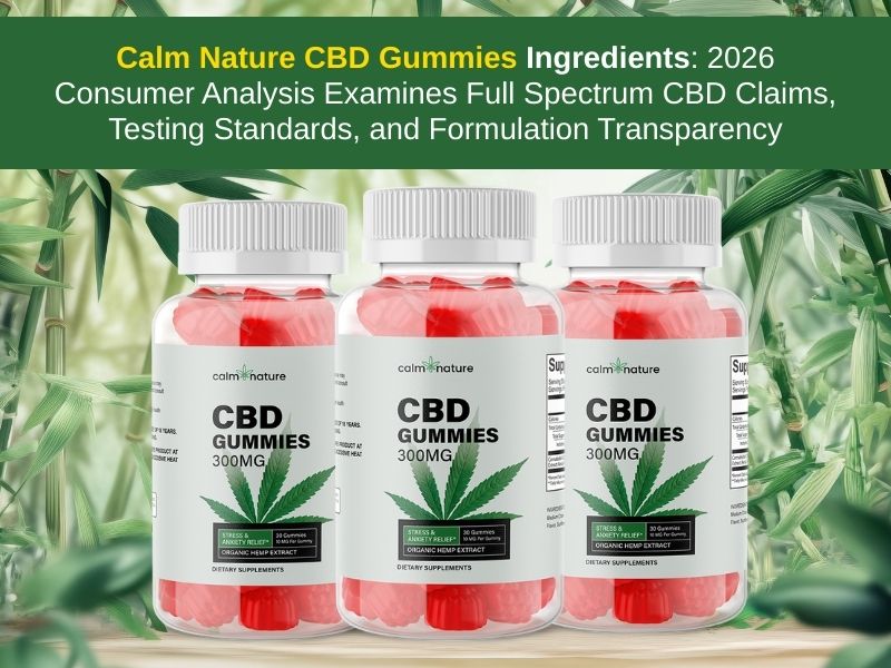 Calm Nature CBD Gummies Ingredients: 2026 Consumer Analysis Examines Full Spectrum CBD Claims, Testing Standards, and Formulation Transparency