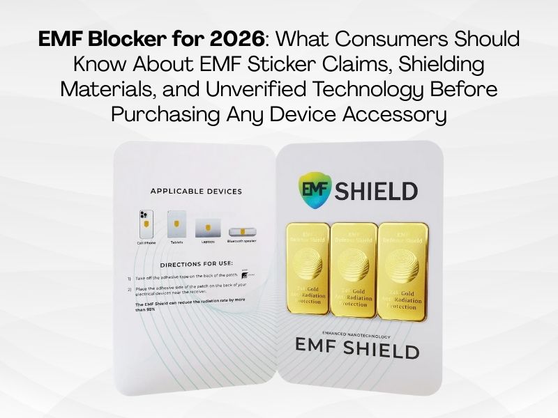 EMF Blocker for 2026 What Consumers Should Know About EMF Sticker Claims, Shielding Materials, and Unverified Technology Before Purchasing Any Device Accessory