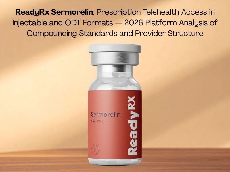 ReadyRx Sermorelin: Prescription Telehealth Access in Injectable and ODT Formats — 2026 Platform Analysis of Compounding Standards and Provider Structure