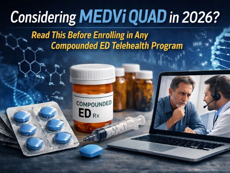 Considering MEDVi QUAD in 2026? Read This Before Enrolling in Any Compounded ED Telehealth Program