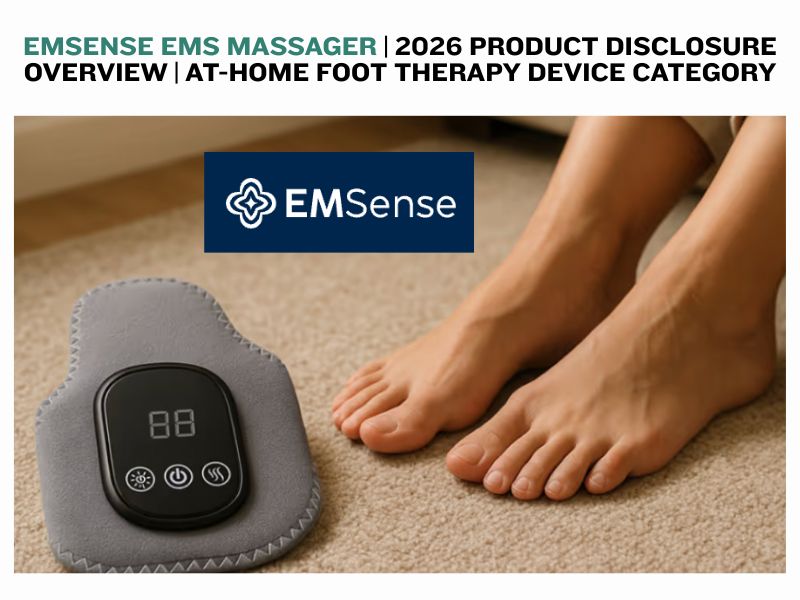EMSense EMS Massager 2026 Product Disclosure Overview At-Home Foot Therapy Device Category