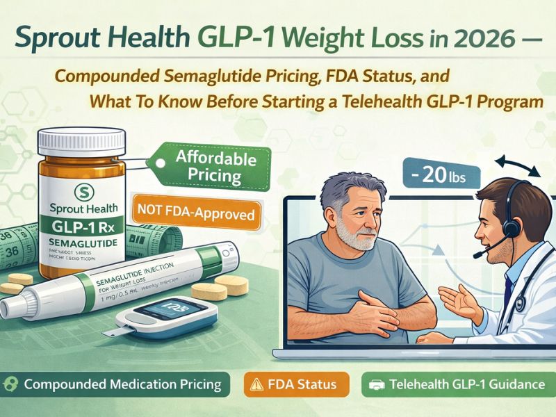 Sprout Health GLP-1 Weight Loss in 2026 — Compounded Semaglutide Pricing, FDA Status, and What To Know Before Starting a Telehealth GLP-1 Program