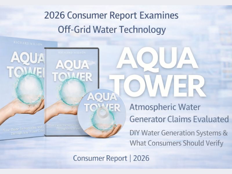 Aqua Tower Atmospheric Water Generator Claims Evaluated 2026 Consumer Report Examines Off-Grid Water Technology, DIY Water Generation Systems, and What Consumers Should Verify