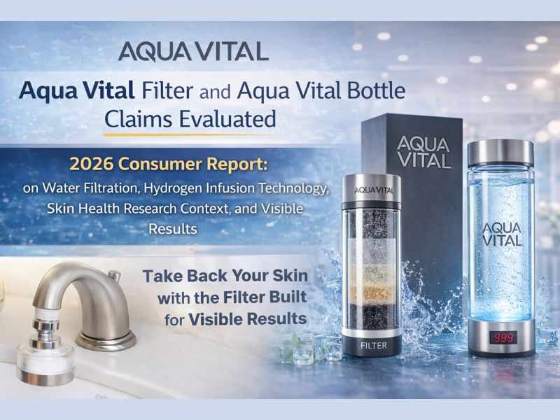 Aqua Vital Filter and Aqua Vital Bottle Claims Evaluated 2026 Report on Water Filtration, Hydrogen Infusion Technology, Skin Health Research Context, and What Consumers Should Verify