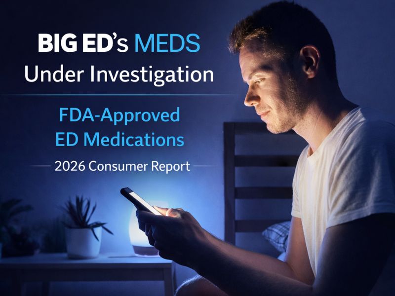 Big Ed's Meds Under Investigation Safe FDA-Approved ED Medications for Men