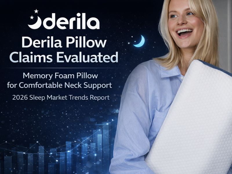 Derila Pillow Claims Evaluated: Report Highlights "Best Memory Foam Pillow for Comfortable Neck Support" Positioning in 2026 Sleep Market Trends