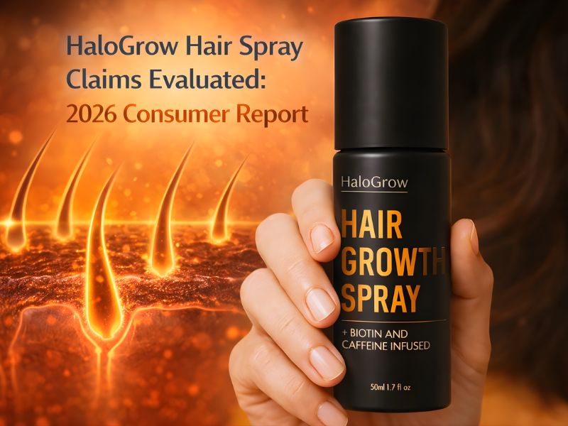 HaloGrow Hair Spray Claims Evaluated 2026 Consumer Report Examines Ingredient Research, DHT Hair Loss Mechanisms, Marketing Statements, Refund Policies, and Consumer Verification Steps