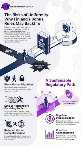 Kasinoilmankierratysta.fi Finland’s Uniform Bonus Rules Risk Driving Players to the Black Market