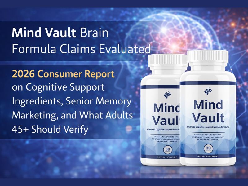 Mind Vault Brain Formula Claims Evaluated 2026 Consumer Report Examines Cognitive Support Ingredient Research, Senior Memory Marketing, and What Adults 45+ Should Verify